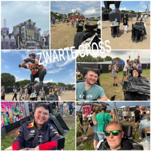 Fotocollage van Nedzad en Mick tijdens de Zwarte Cross 2023 